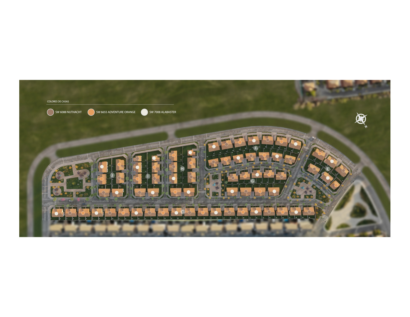 Emplazamiento Condominio Los Quillayes de Barrio Oeste