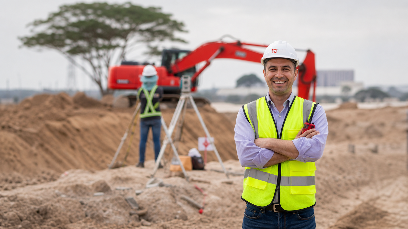 Profesional de Guzmán y Larraín en obra